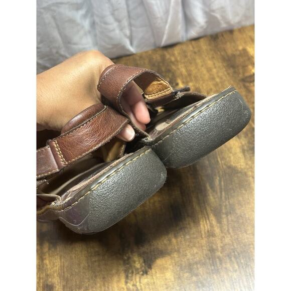 Born Fisherman Sandals Mens 13 Brown Leather Comfort Gorpcore Hiking Minimalist - Picture 6 of 12